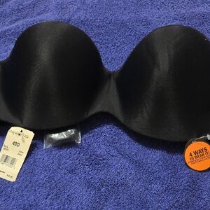 INSPIRATIONS NWT Strapless Black Convertible Bra - 40D
